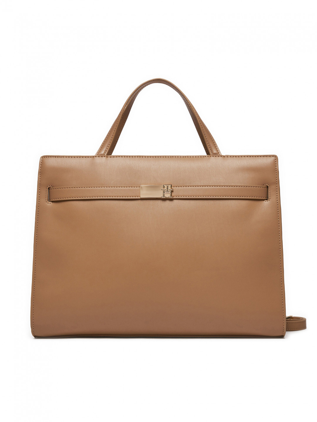 Tommy Hilfiger Kabelka Th Heritage Workbag AW0AW16910 Hnědá
